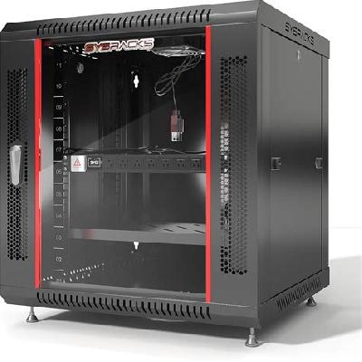 12U Wall Mountable Rack With Fan