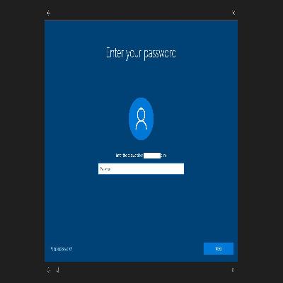 Laptop Password Reset