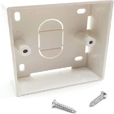 Back Box for Single Dual CAT5e CAT6 CAT6A faceplate (rectangle)