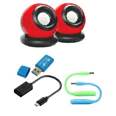 Terabyte Gold LED USB Speakers