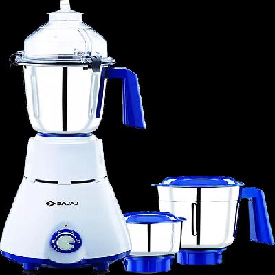 Bajaj Typhoon 750-Watt Mixer Grinder With 3 Jars (White Turquoise)