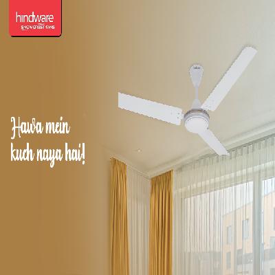 Hindware Snowcrest Zeel 1200mm Ceiling Fan (Natural White)