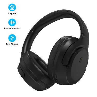 HW111 Bluetooth Over-Ear Headphone with MIC - Black