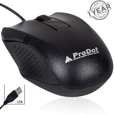 ProDot PIC36 Wireless Optical Mouse  (USB 3.0, Black)