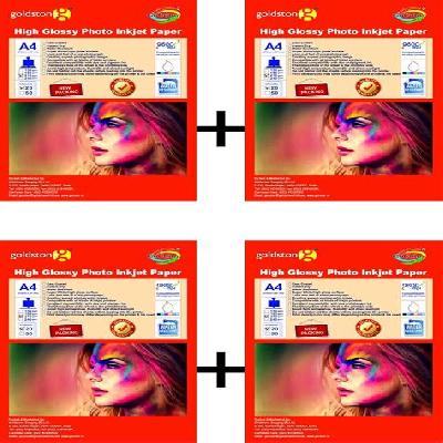 Gocolor Inkjet High Glossy Photo Paper 210 GSM 4R (4x6 inch) 100 Sheet