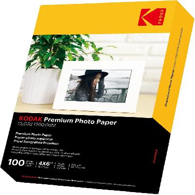 Kodak 200GSM 4X6 Inkjet Paper 100 Sheets