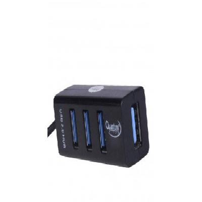Quantum QHM6642 4-Port USB Hub (Black)