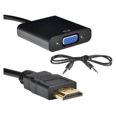 Terabyte HDMI to VGA Converter Adapter Cable (Black)
