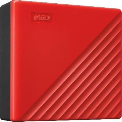 WD My Passport 3TB Portable External Hard Drive (Red)