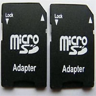 Zeffcon - MicroSD to SD SDHC Memory Card Adapter Converter Jack (Black)