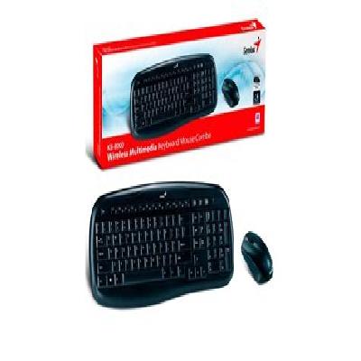 Genius Wireless Multimedia Keyboard Mouse Combo KB8000