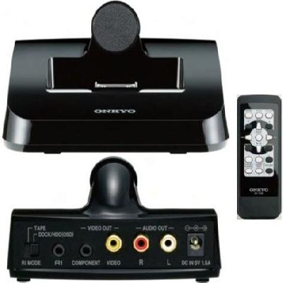 Onkyo DS-A4 Remote Interactive Dock for iPod iPhone (Black)
