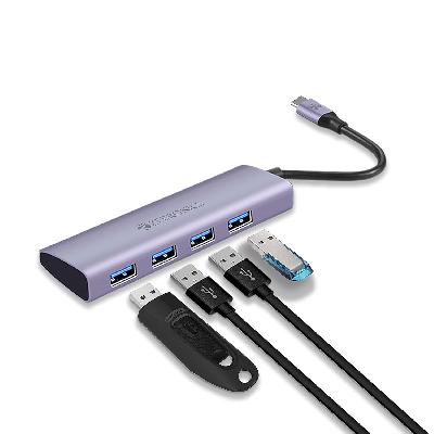 Zebronics Zeb-TA500U 4 In 1 USB Type C Multiport Adapter