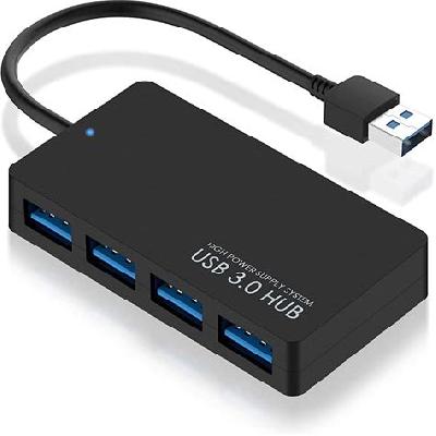 4-Port Super Speed USB 3.0 Hub with Power Adapter - 264155