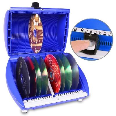 DiscGear Selector 50FX 50-Disc CD Case w Title Sheet (Blue)