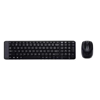 Logitech MK220 Wireless Keyboard and Mouse Combo (Black)