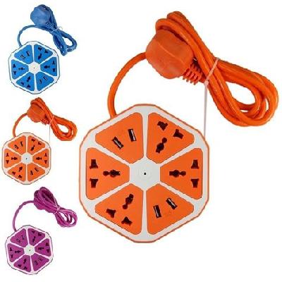 Hexagon USB Extension Sockets