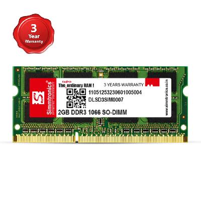 Simmtronics 2 GB RAM DDR-3-LAPTOP1600