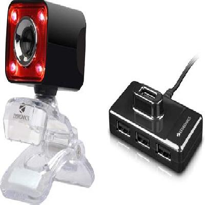 Pro Web Camera with USB Powered,3P Lens, Night Vision and Built-in Mic