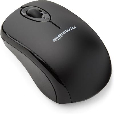 Wireless Mouse with Nano Receiver - Black