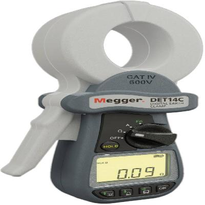 Digital Clamp-On Ground Resistance Tester with Onboard Memory
