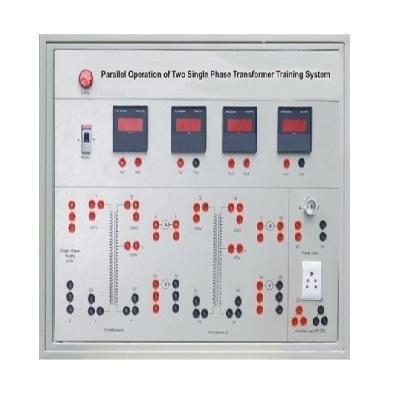 Parallel Operation Of Two Single Phase Transformer  Training System
