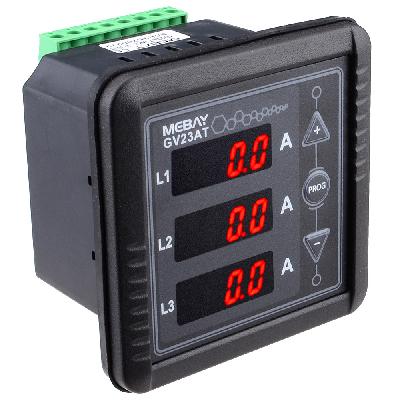 3 Phase 3 Window Digital Panel Ampere Meter