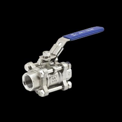 3 Piece Design Screwed End Ball Valve