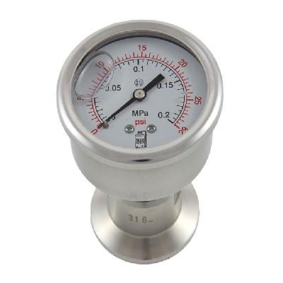 TRI Clover Mounted Sanitary Pressure Gauge