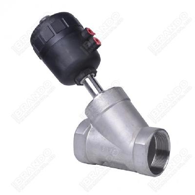 Y Type pneumatic Angle Seater Valves 2 2 Way ON OFF