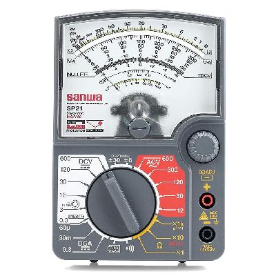 Analog Multimeter with Audible Continuity, Dc Current: 20a