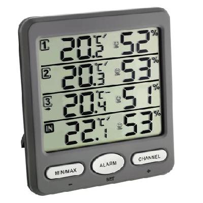 3.5 Digit Thermo Hygrometer, Clock, Temperature