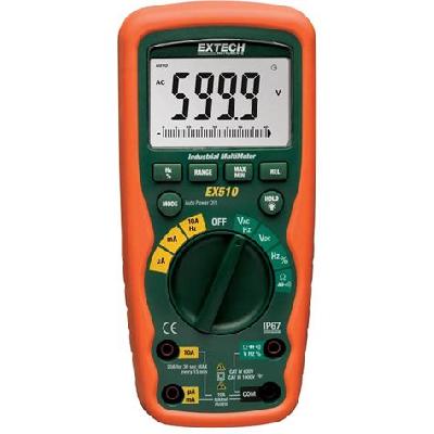 EXTECH  EX503: 10 Function Heavy Duty Industrial MultiMeter EX503