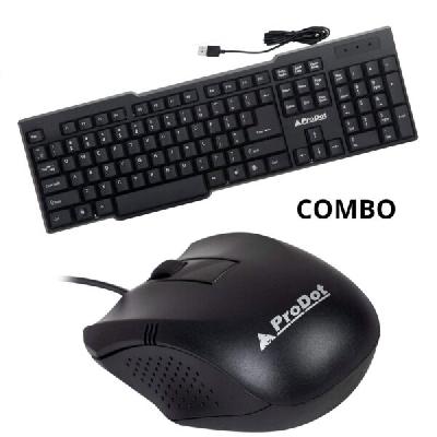 ProDot Kb-207s Keyboard 253 Mouse Wired USB Laptop Keyboard (Black)