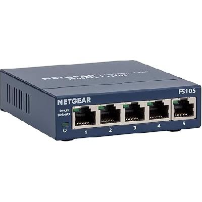 Unmanaged,Netgear L2 10 100 Fast Ethernet FS105