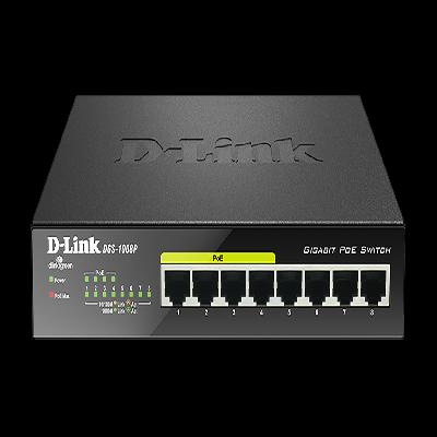 DLINK 8 PORT GIGA POE SWITCH