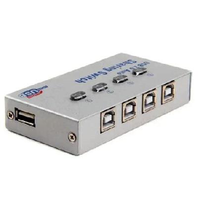 Auto 4 Port Printer Switch USB 2.0 Sharing Switch