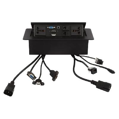 Cable Cubby Pop Up Box For Conference Table