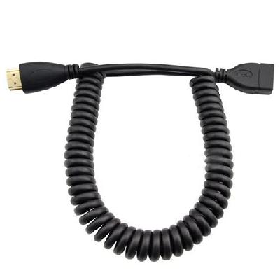HDMI Retractable Curl Spring Spiral Cable