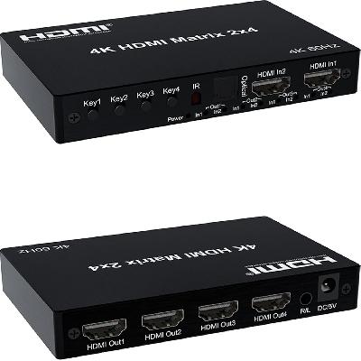 HDMI Switch Splitter 2 Input 4 Output