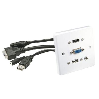 HDMI VGA Audio Faceplate