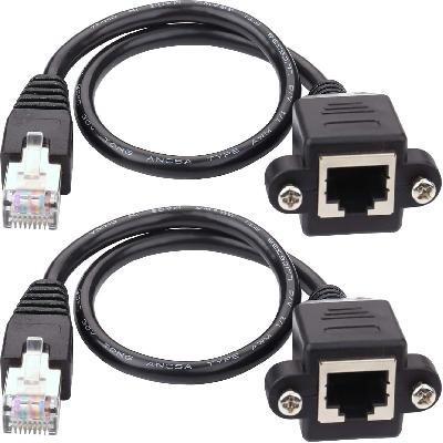Panel Mount Rj45 Male To Female Cable
