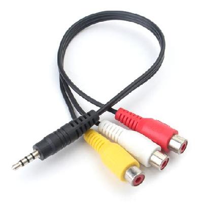Stereo 3.5mm Male To 3 RCA Cable
