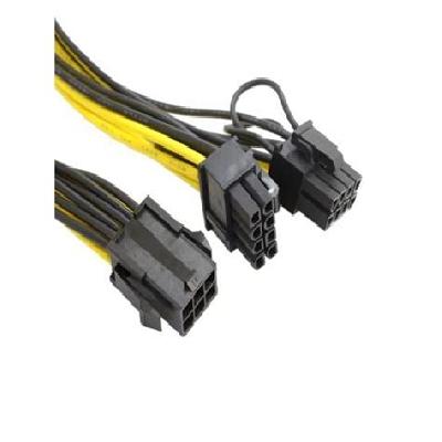 6 P Female To Dual 8 P Male Cable