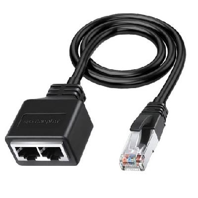 RJ 45 Male TO 2 Female