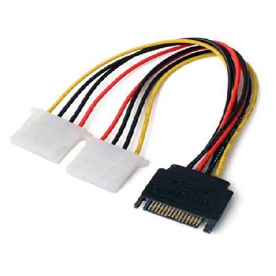 Sata Male To 2 Sata Female Power Cable
