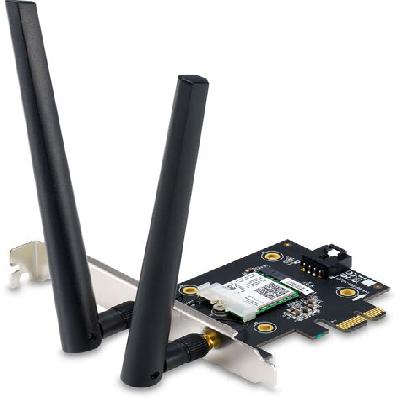 AX3000 Dual Band PCI-E WiFi 6 (802.11ax). Supporting 160MHz, Bluetooth 5.0, WPA3 network