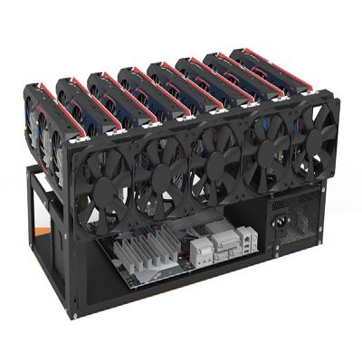 Professional Mining Rig Frame - 6 GPU Steel ms  aluminum  Open Air Miner Mining Computer Frame Rig