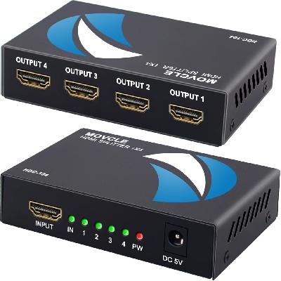 HDMI Splitter 1 In 4 Out 4K