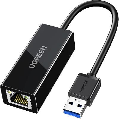 UGreen 20267 USB RJ45 Ethernet Adapter with USB 2.0 Hub Network 10 100Mbps LAN Wired Adapter
